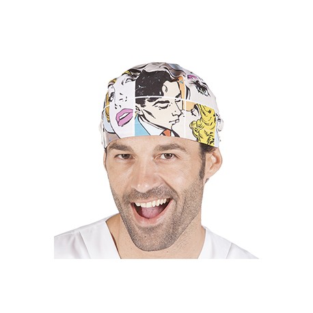 Gorro quirófano Cómic microfibra