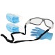 Pack gafa, guantes latex y mascarillas